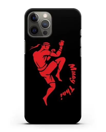 Чехол с рисунком тайбоксера силиконовый для iPhone 12 Pro Max