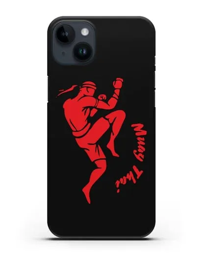 Чехол с рисунком тайбоксера силиконовый для iPhone 14 Plus