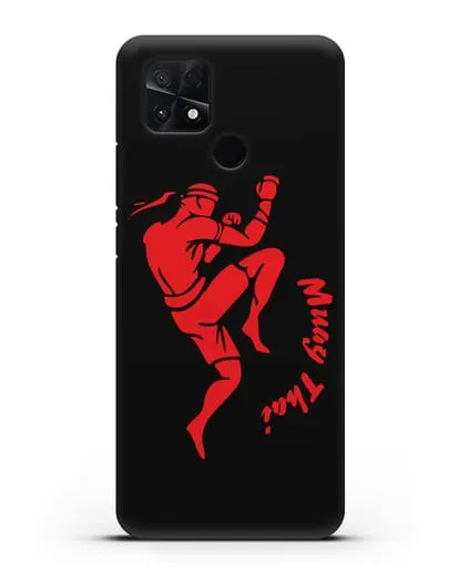 Чехол с рисунком тайбоксера силиконовый для Xiaomi Poco C40