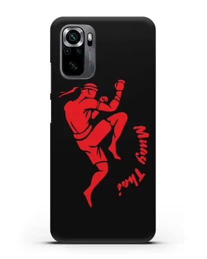 Чехол с рисунком тайбоксера силиконовый для Xiaomi Poco M5s