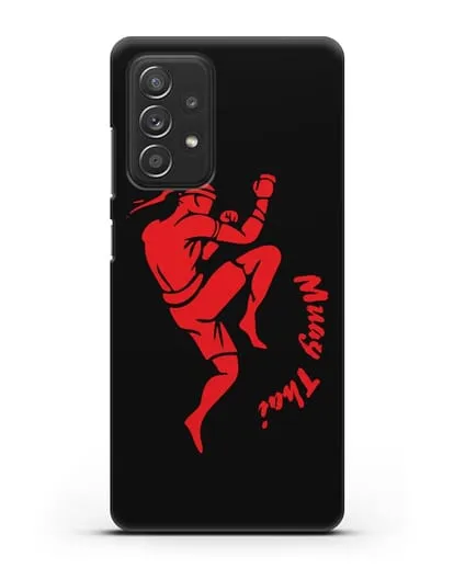 Чехол с рисунком тайбоксера силиконовый для Samsung Galaxy A53