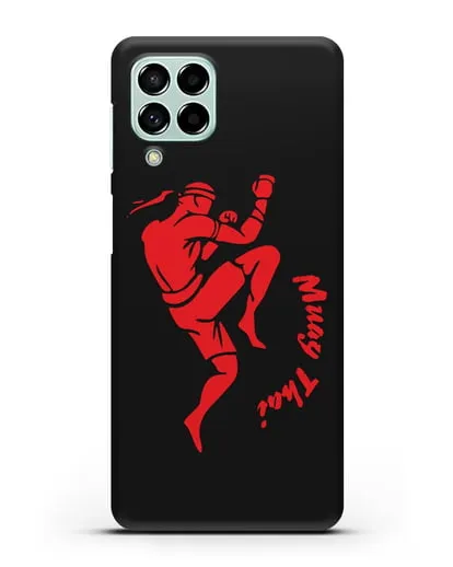 Чехол с рисунком тайбоксера силиконовый для Samsung Galaxy M53 [SM-M536]