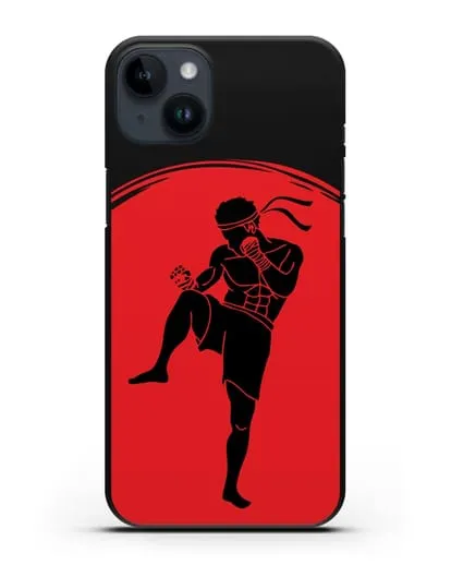 Чехол с изображением бойцом Муай-тай силиконовый для iPhone 14 Plus