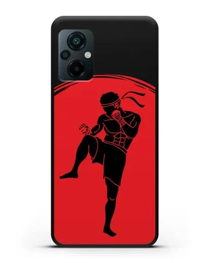Чехол с изображением бойцом Муай-тай силиконовый для Xiaomi Poco M5