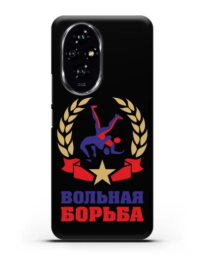 Чехол с логотипом и надписью Вольная борьба силиконовый для Honor 200