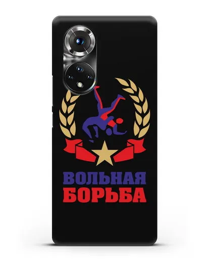 Чехол с логотипом и надписью Вольная борьба силиконовый для Honor 50