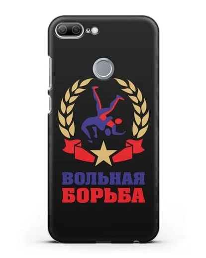 Чехол с логотипом и надписью Вольная борьба силиконовый для Honor 9 Lite