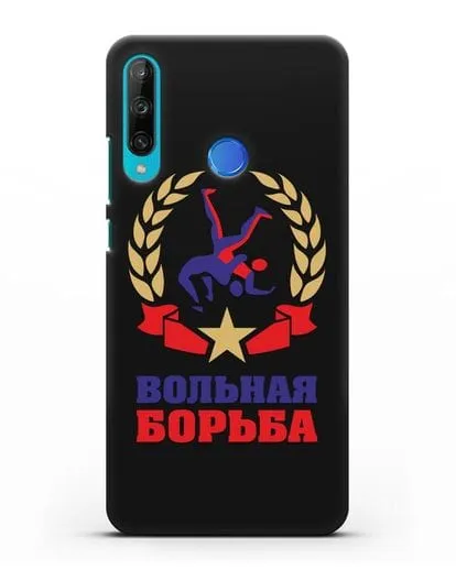 Чехол с логотипом и надписью Вольная борьба силиконовый для Honor 9C
