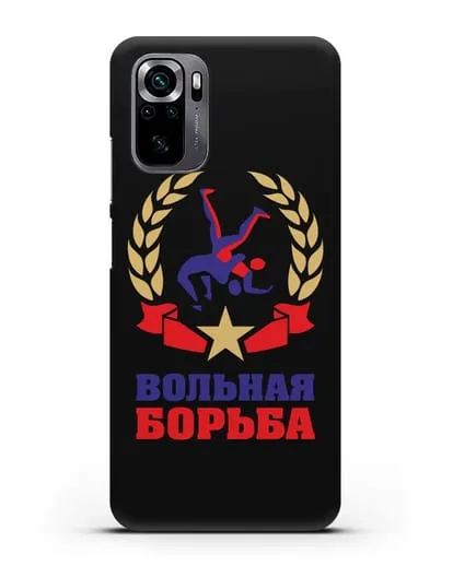 Чехол с логотипом и надписью Вольная борьба силиконовый для Xiaomi Poco M5s