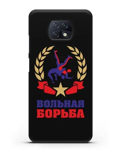 Чехол с логотипом и надписью Вольная борьба силиконовый для Xiaomi Redmi Note 9T