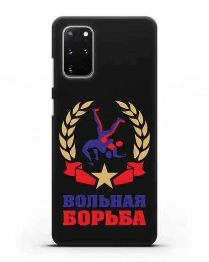 Чехол с логотипом и надписью Вольная борьба силиконовый для Samsung Galaxy S20 Plus [SM-G985F]