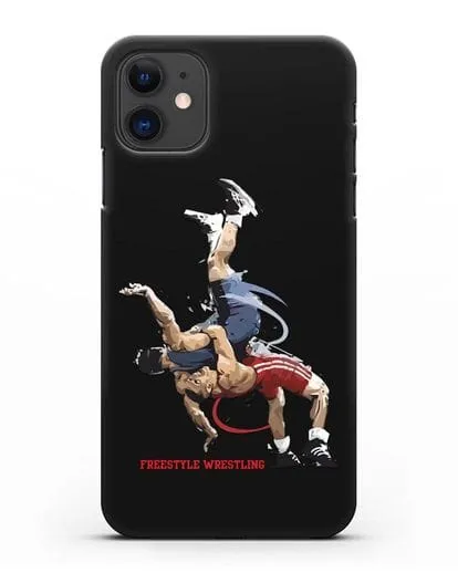 Чехол с изображением борцов вольного стиля силиконовый для iPhone 11