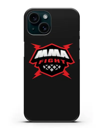 Чехол с логотипом MMA Fight силиконовый для iPhone 15