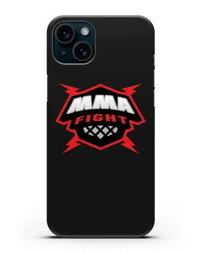 Чехол с логотипом MMA Fight силиконовый для iPhone 15 Plus