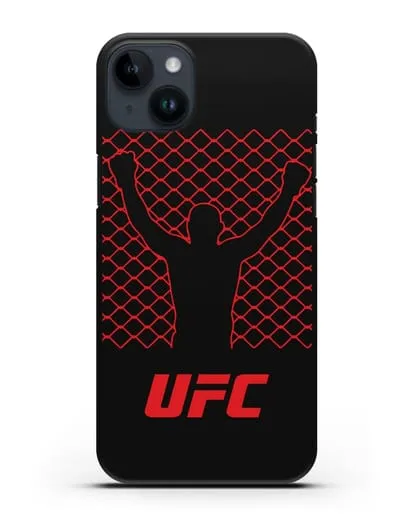 Чехол с символикой UFC силиконовый для iPhone 14 Plus
