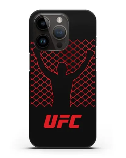 Чехол с символикой UFC силиконовый для iPhone 14 Pro