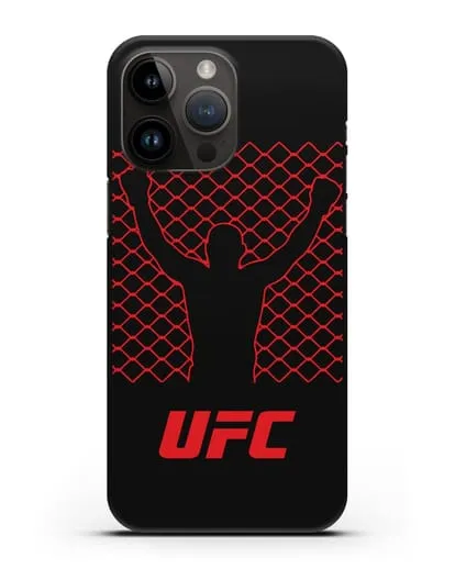 Чехол с символикой UFC силиконовый для iPhone 14 Pro Max