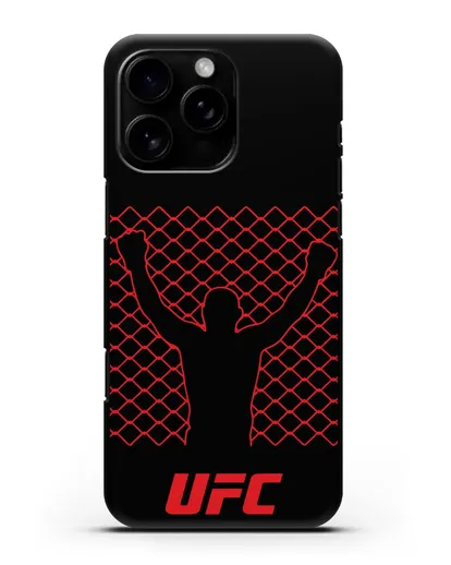 Чехол с символикой UFC силиконовый для iPhone 16 Pro Max