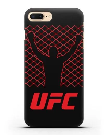 Чехол с символикой UFC силиконовый для iPhone 8 Plus