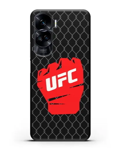 Чехол с изображенем UFC Перчатка силиконовый для Honor 90 Lite