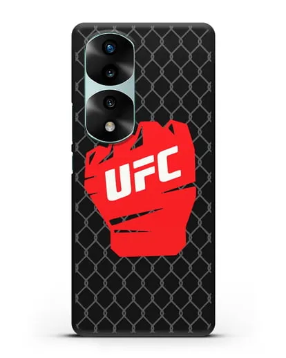 Чехол с изображенем UFC Перчатка силиконовый для Honor 70 Pro