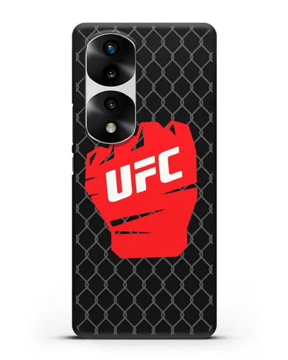 Чехол с изображенем UFC Перчатка силиконовый для Honor 70 Pro Plus