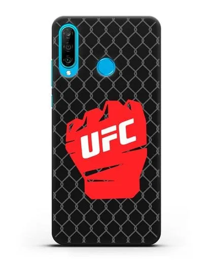 Чехол с изображенем UFC Перчатка силиконовый для Huawei P30 Lite