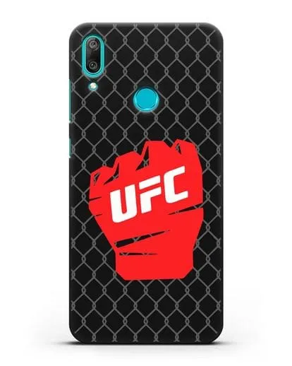 Чехол с изображенем UFC Перчатка силиконовый для Huawei Y7 2019