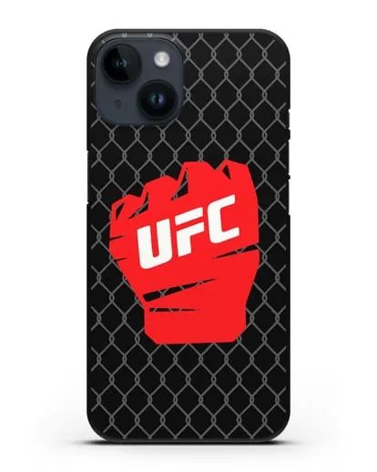Чехол с изображенем UFC Перчатка силиконовый для iPhone 14