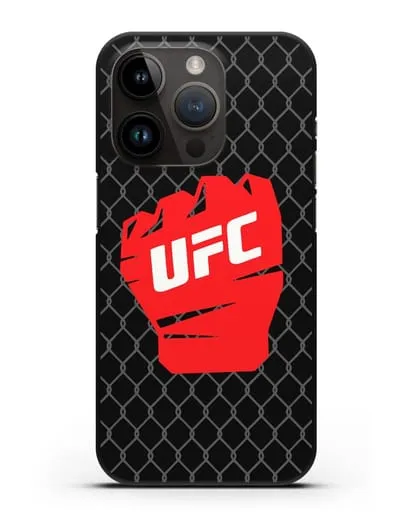 Чехол с изображенем UFC Перчатка силиконовый для iPhone 14 Pro