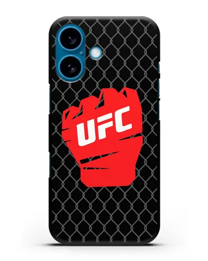 Чехол с изображенем UFC Перчатка силиконовый для iPhone 16