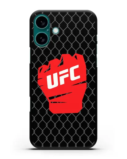 Чехол с изображенем UFC Перчатка силиконовый для iPhone 16 Plus