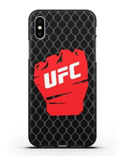 Чехол с изображенем UFC Перчатка силиконовый для iPhone X