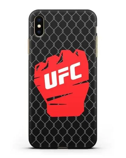 Чехол с изображенем UFC Перчатка силиконовый для iPhone XS Max