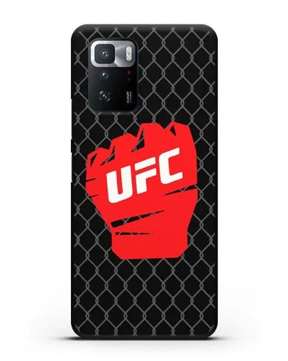 Чехол с изображенем UFC Перчатка силиконовый для Xiaomi Poco X3 GT
