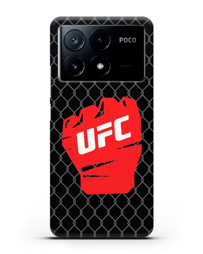 Чехол с изображенем UFC Перчатка силиконовый для Xiaomi Poco X6 Pro