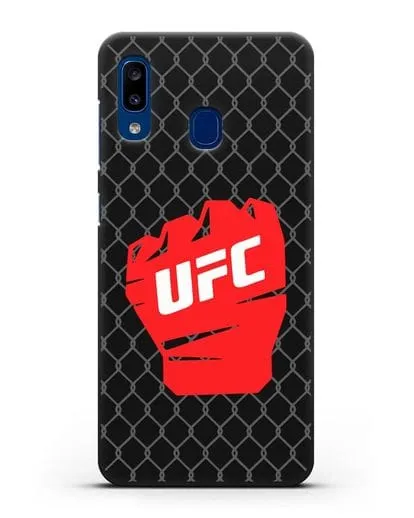 Чехол с изображенем UFC Перчатка силиконовый для Samsung Galaxy A20 [SM-A205FN]
