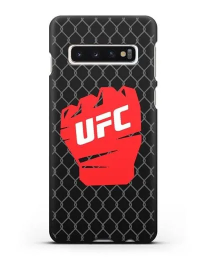 Чехол с изображенем UFC Перчатка силиконовый для Samsung Galaxy S10 [SM-G973F]