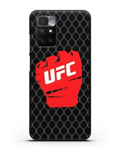 Чехол с изображенем UFC Перчатка силиконовый для Xiaomi Redmi 10