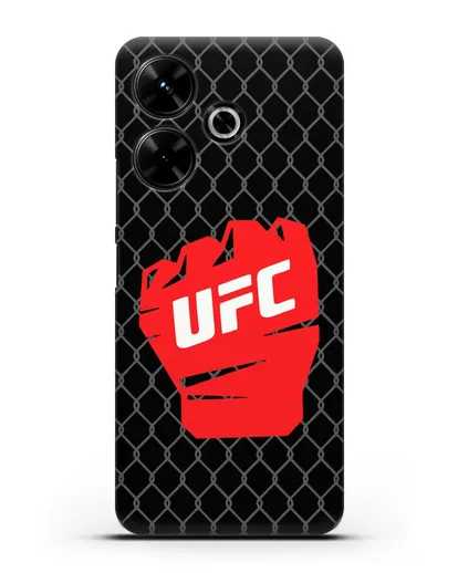 Чехол с изображенем UFC Перчатка силиконовый для Xiaomi Redmi 13