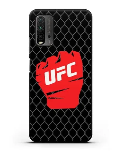 Чехол с изображенем UFC Перчатка силиконовый для Xiaomi Redmi 9 Power