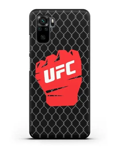 Чехол с изображенем UFC Перчатка силиконовый для Xiaomi Redmi Note 10
