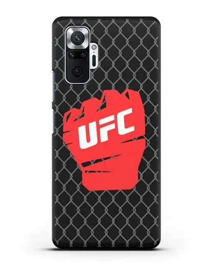 Чехол с изображенем UFC Перчатка силиконовый для Xiaomi Redmi Note 10 Pro