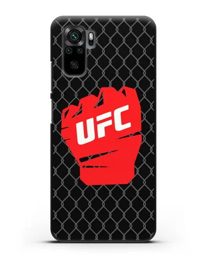 Чехол с изображенем UFC Перчатка силиконовый для Xiaomi Redmi Note 10S