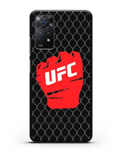 Чехол с изображенем UFC Перчатка силиконовый для Xiaomi Redmi Note 11 Pro