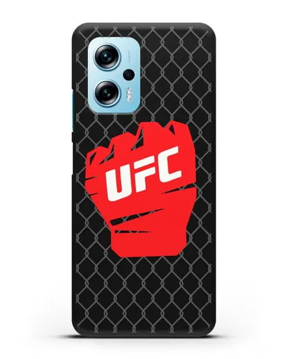 Чехол с изображенем UFC Перчатка силиконовый для Xiaomi Redmi Note 11T Pro