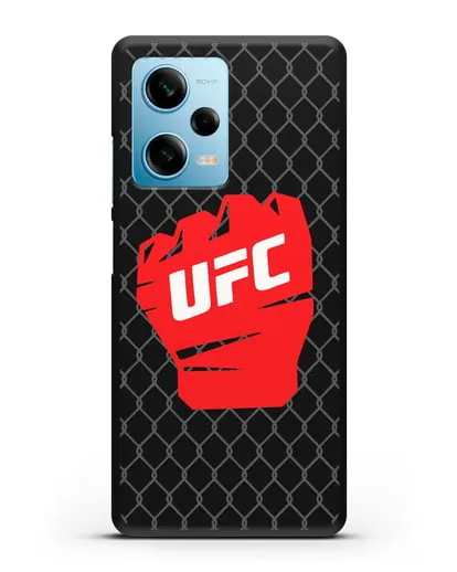 Чехол с изображенем UFC Перчатка силиконовый для Xiaomi Redmi Note 12 5G