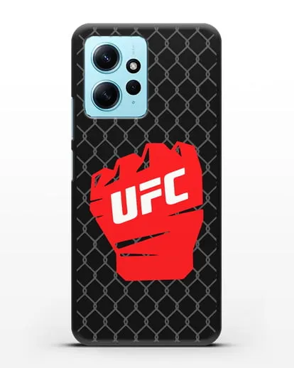 Чехол с изображенем UFC Перчатка силиконовый для Xiaomi Redmi Note 12 4G