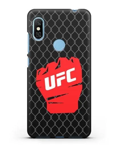 Чехол с изображенем UFC Перчатка силиконовый для Xiaomi Redmi Note 6 Pro