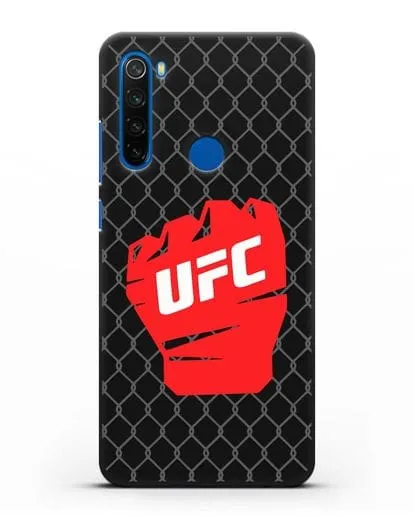 Чехол с изображенем UFC Перчатка силиконовый для Xiaomi Redmi Note 8T